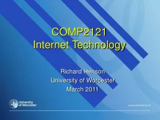 COMP2121 Internet Technology