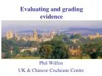 Evaluating and grading evidence - slide 1