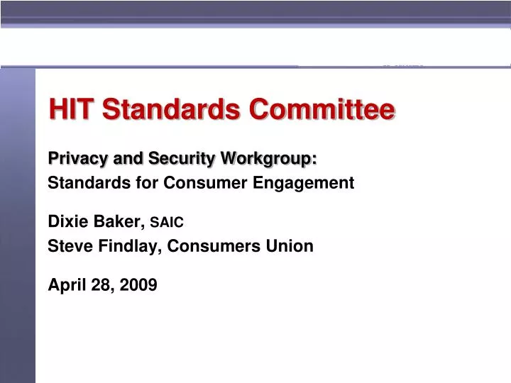 hit standards committee