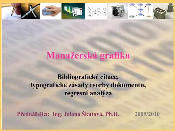 mana ersk grafika bibliografick citace typografick z sady tvorby dokumentu regresn anal za