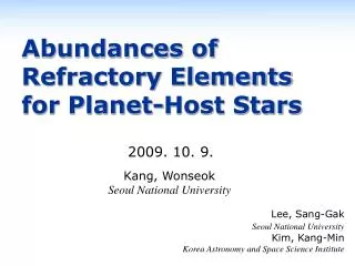 Abundances of Refractory Elements for Planet-Host Stars