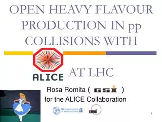 OPEN HEAVY FLAVOUR PRODUCTION IN pp COLLISIONS WITH AT LHC
