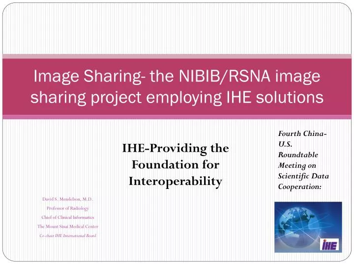 image sharing the nibib rsna image sharing project employing ihe solutions
