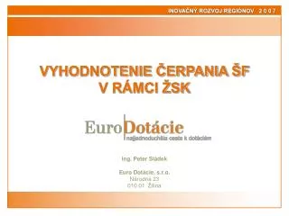 vyhodnotenie erpania f v r mci sk