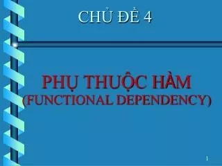 ph thu c h m functional dependency
