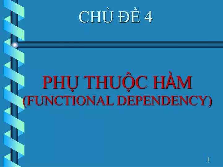 ph thu c h m functional dependency