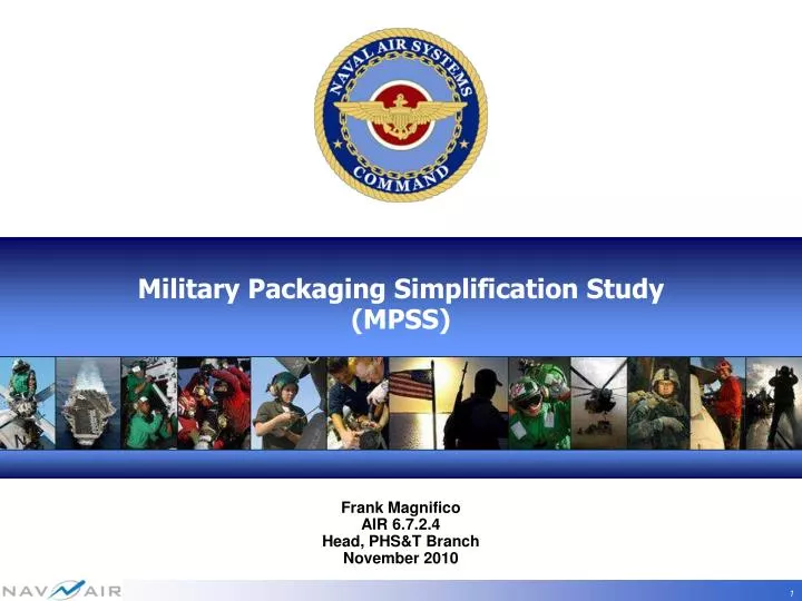 military packaging simplification study mpss