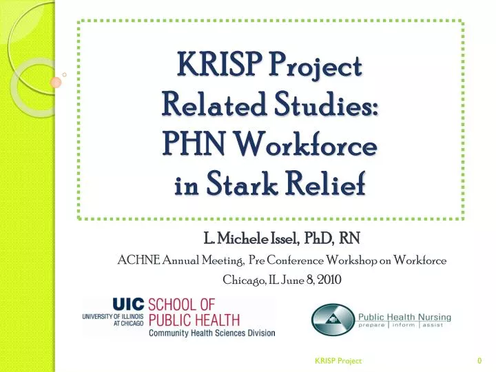 krisp project related studies phn workforce in stark relief