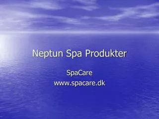 neptun spa produkter