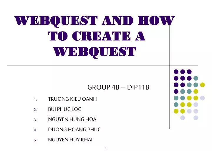 webquest and how to create a webquest