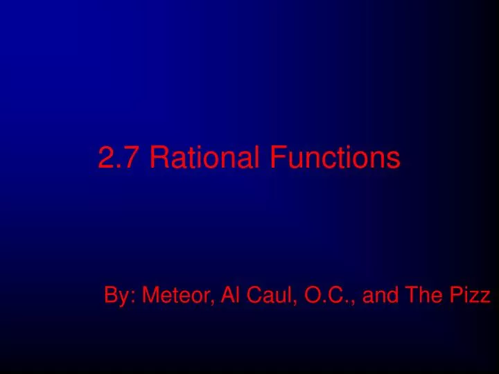2 7 rational functions