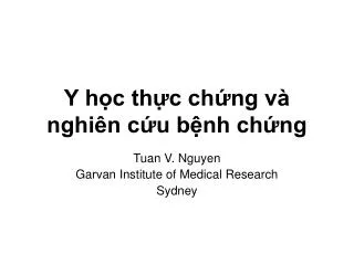 y h c th c ch ng v nghi n c u b nh ch ng