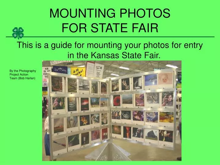 mounting photos for state fair