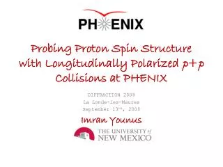 Probing Proton Spin Structure with Longitudinally Polarized p + p Collisions at PHENIX