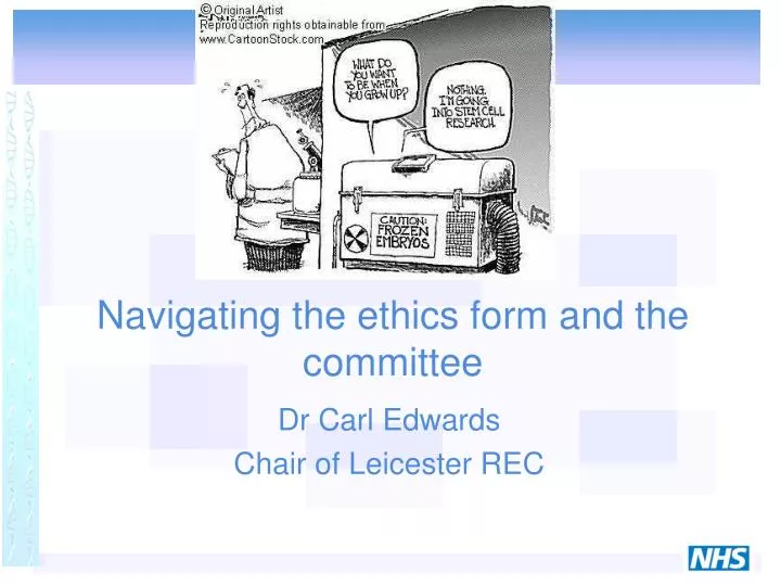 navigating the ethics form and the committee