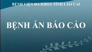 b nh vi n a khoa t nh l o cai