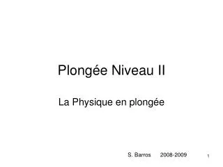 plong e niveau ii