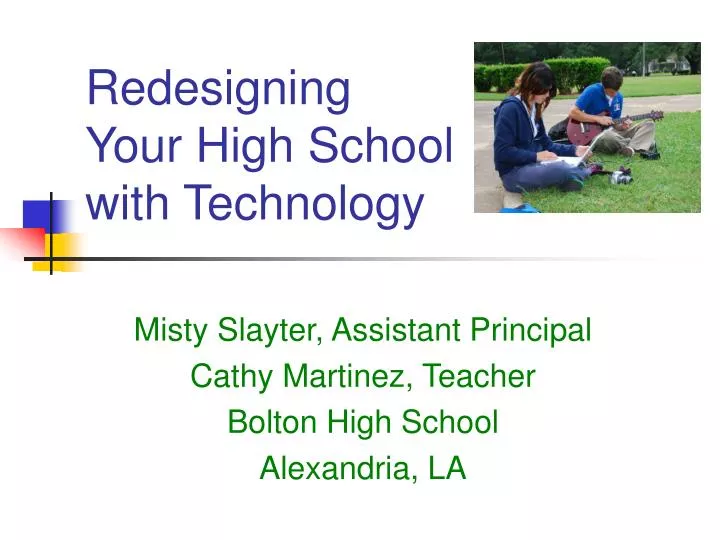 redesigning your high school with technology