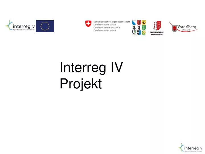 interreg iv projekt