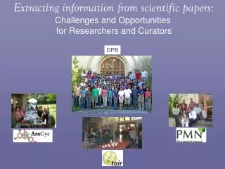 Extracting information from scientific papers: