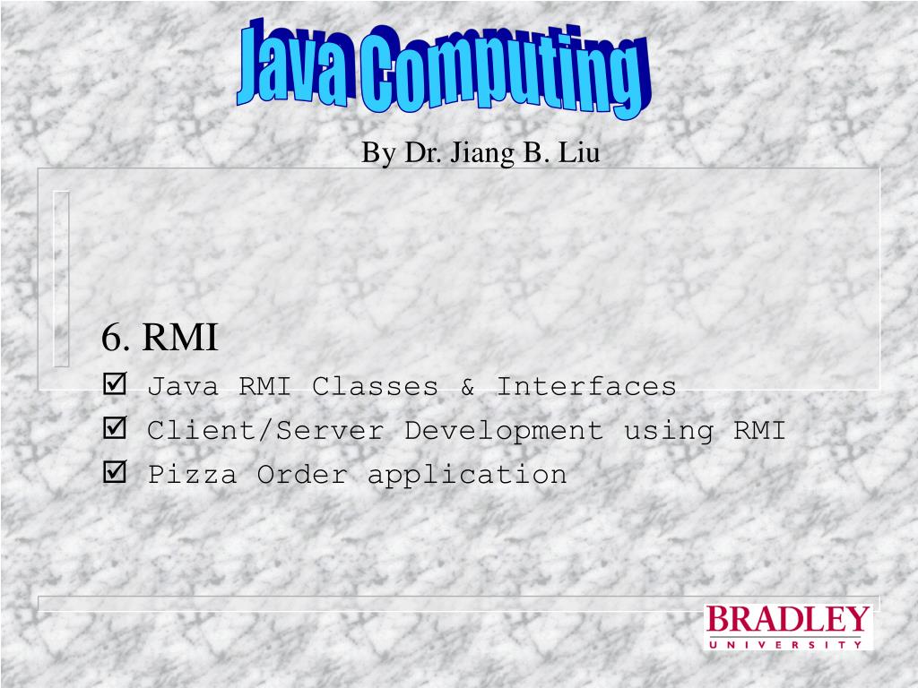 PPT - Java RMI Pizza Order Application: Client-Server Development Guide ...
