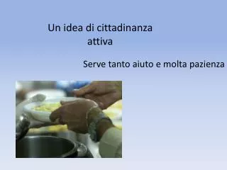 un idea di cittadinanza attiva