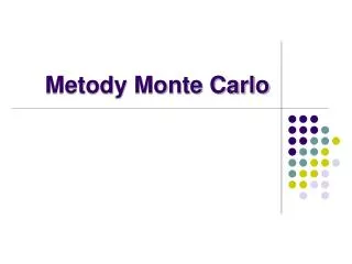 metody monte carlo