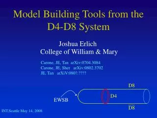 Model Building Tools from the D4-D8 System
