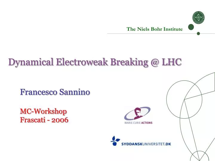 dynamical electroweak breaking @ lhc