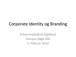 corporate identity og branding