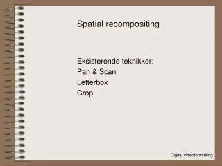 spatial recompositing