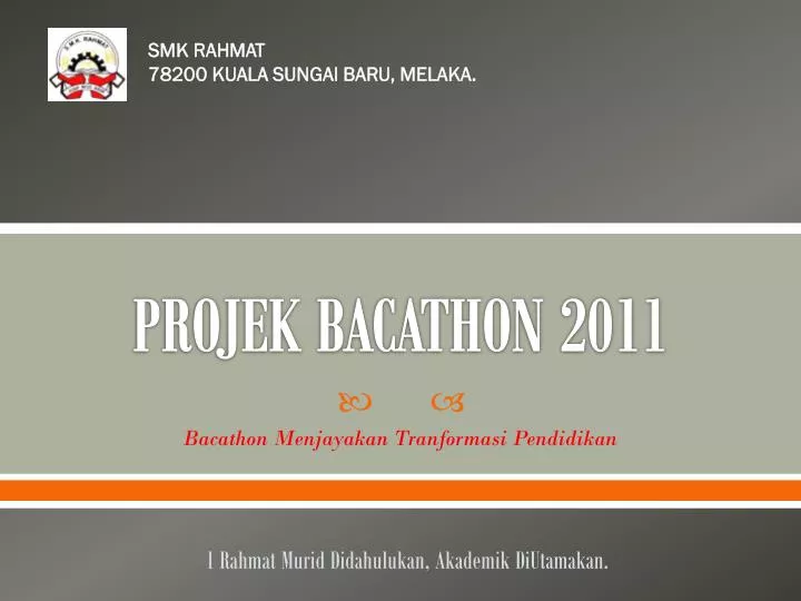 projek bacathon 2011