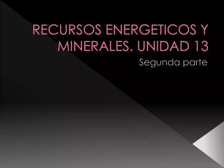 recursos energeticos y minerales unidad 13