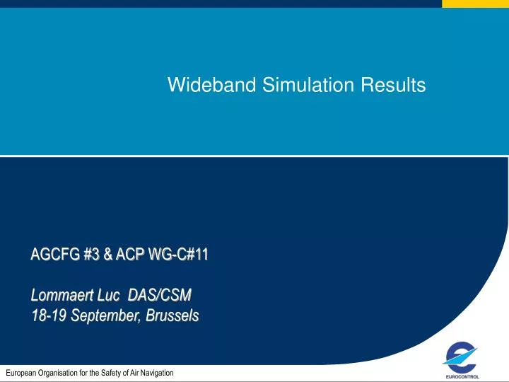 wideband simulation results
