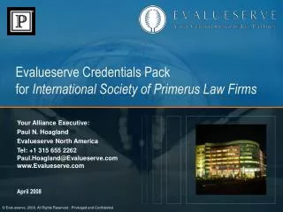 Evalueserve Credentials Pack for International Society of Primerus Law Firms