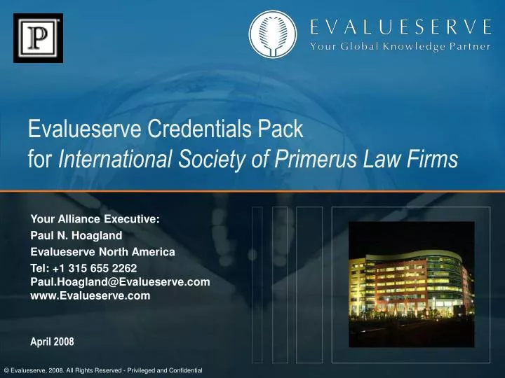 evalueserve credentials pack for international society of primerus law firms