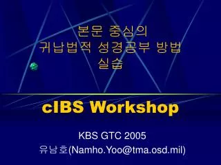 cibs workshop