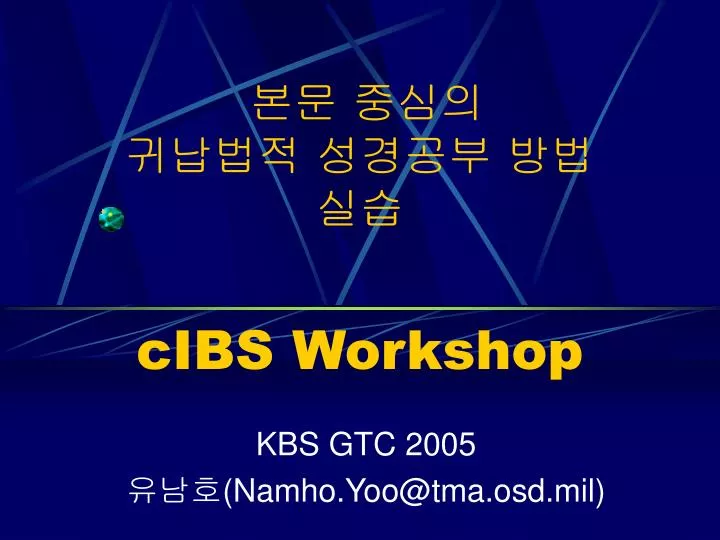 cibs workshop