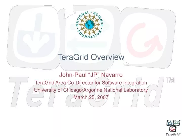 teragrid overview