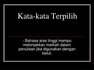kata kata terpilih