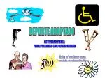 DEPORTE ADAPTADO - slide 1