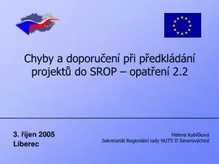 chyby a doporu en p i p edkl d n projekt do srop opat en 2 2