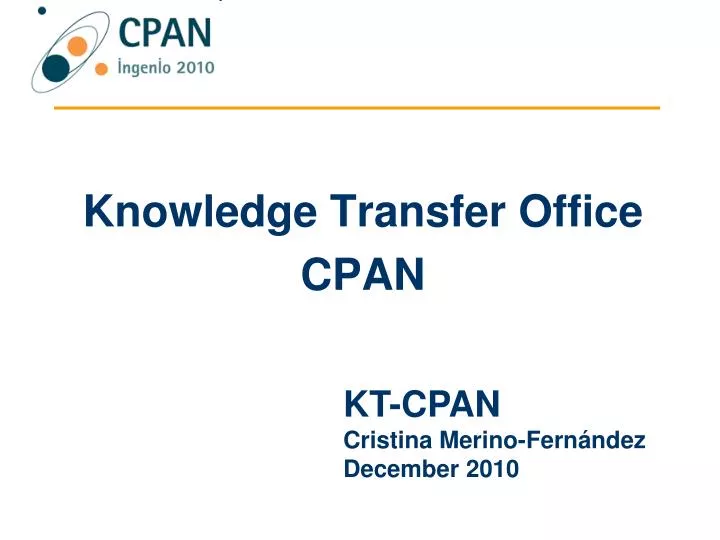 knowledge transfer office cpan