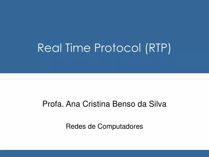 real time protocol rtp