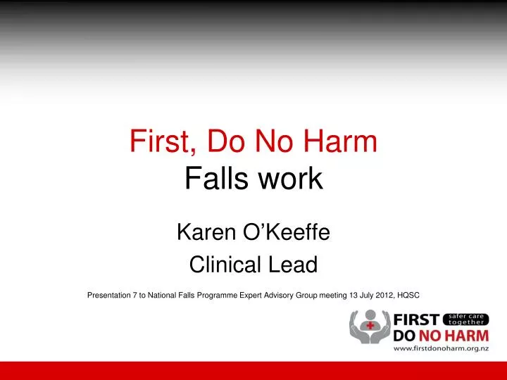 first do no harm falls work