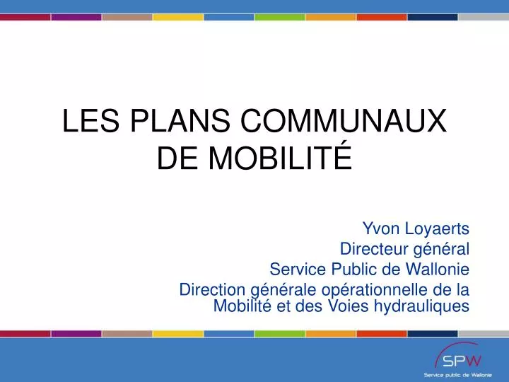 les plans communaux de mobilit