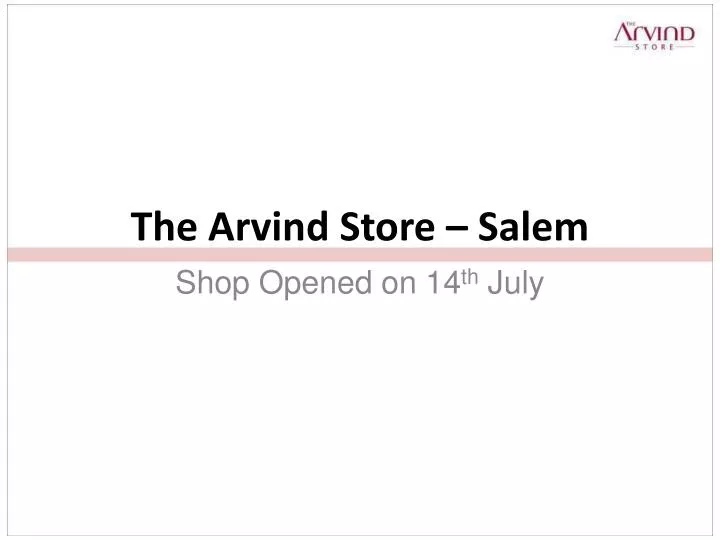 the arvind store salem