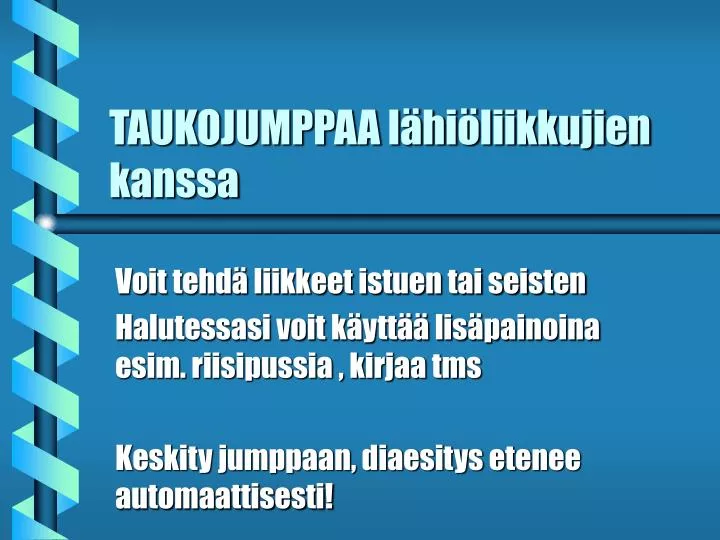 taukojumppaa l hi liikkujien kanssa