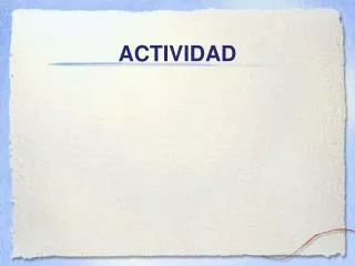 actividad