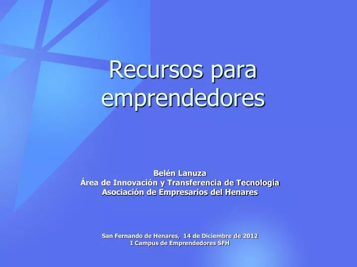 recursos para emprendedores